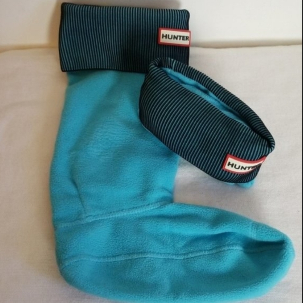 New Hunter Boot Socks Tall Blue Black
